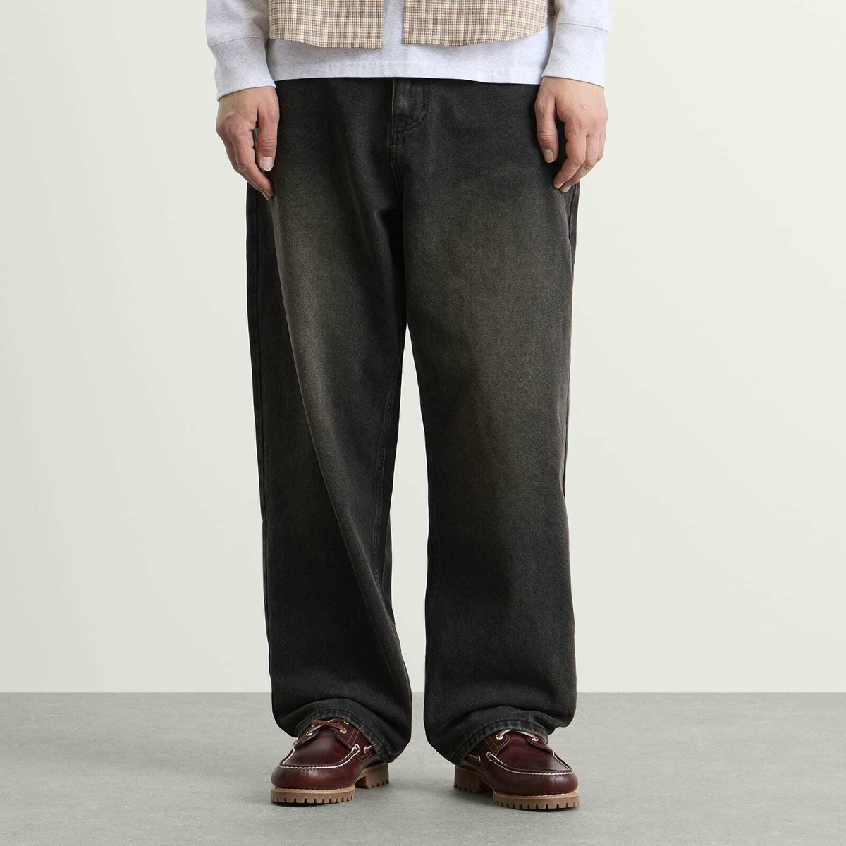 Butter Goods Men's Baggy Denim Jeans in Faded Black