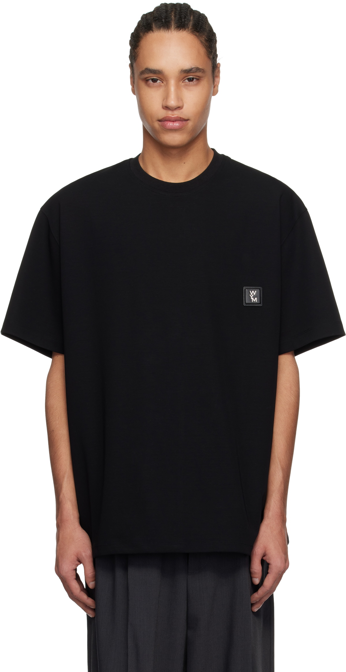 WOOYOUNGMI Black String T-shirt Wooyoungmi
