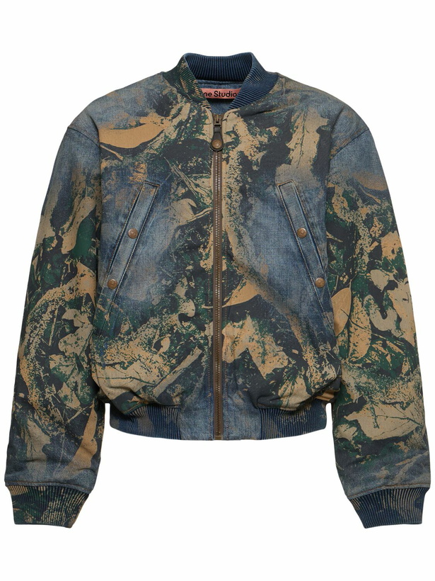 Marina Yee Black Cropped Bomber Jacket 