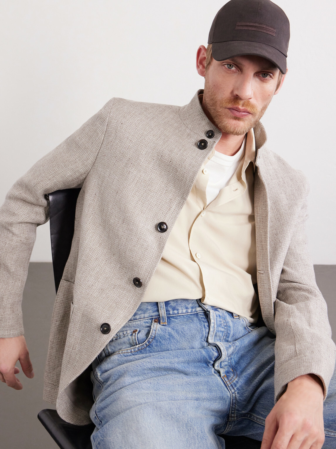 Zegna - Oasi Logo-Detailed Linen Baseball Cap - Brown