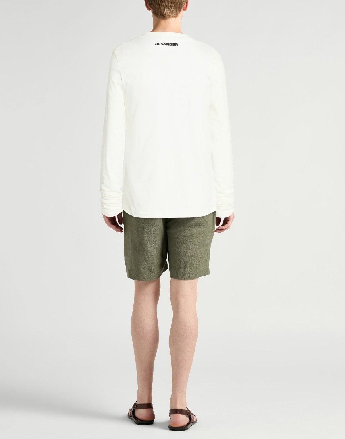 Jil Sander Mens T-shirt in Off white