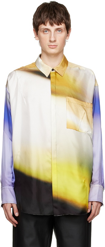 Photo: GAUCHERE Yellow & Blue Printed Shirt
