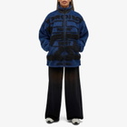 Y/Project Women's Paris' Best Jacquard Fleece Jacket in Navy
