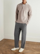 SEASE - Virgin Wool and Cashmere-Blend Half-Zip Sweater - Neutrals