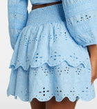 Melissa Odabash Riri broderie anglaise cotton miniskirt