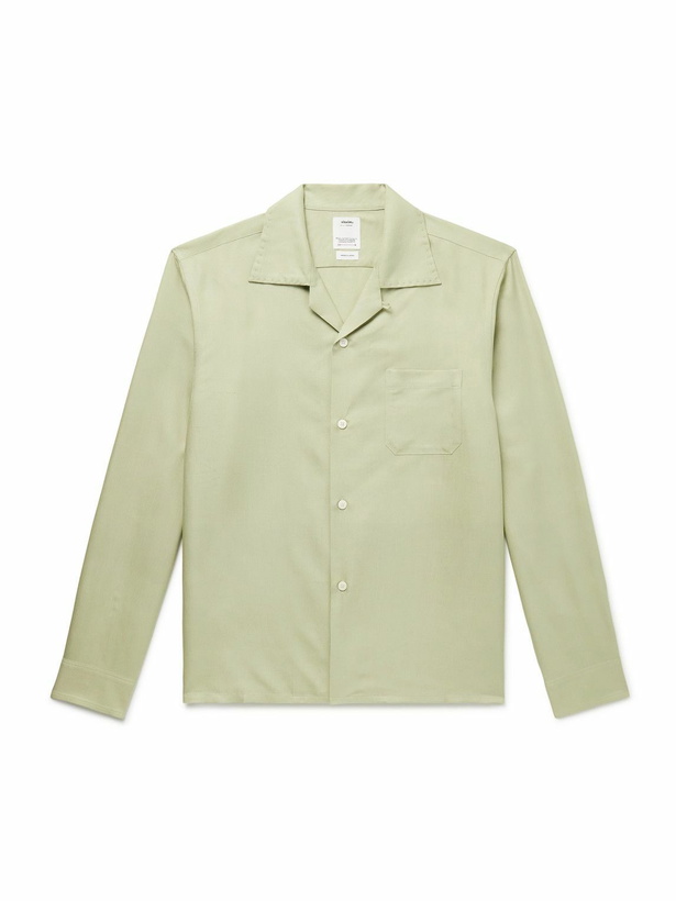 Photo: Visvim - Keesey Convertible-Collar Silk-Shantung Shirt - Green