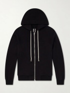 Rick Owens - Organic Cotton-Terry Zip-Up Hoodie - Black