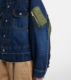 Sacai Denim bomber jacket