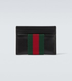 Gucci Web Trademark leather card holder