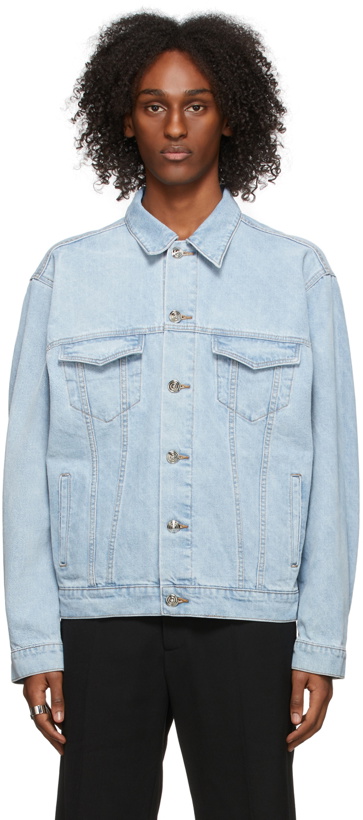 Photo: We11done Blue Oversized Trucker Jacket