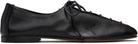 HEREU Black Plegada Supple Shiny Derbys
