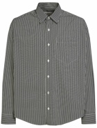 AMI PARIS - Striped Cotton Boxy Fit Shirt