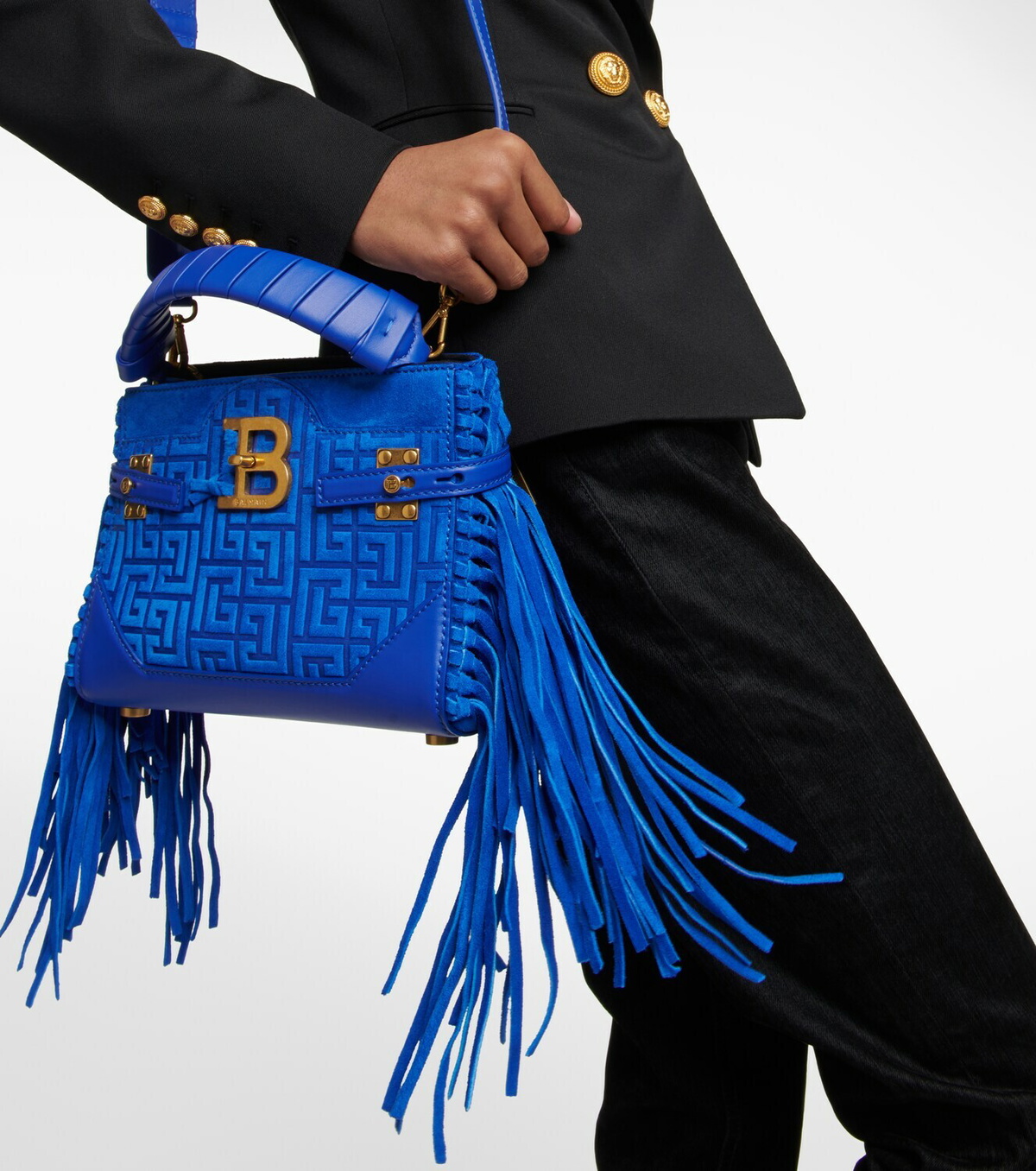 Balmain fringe bag sale