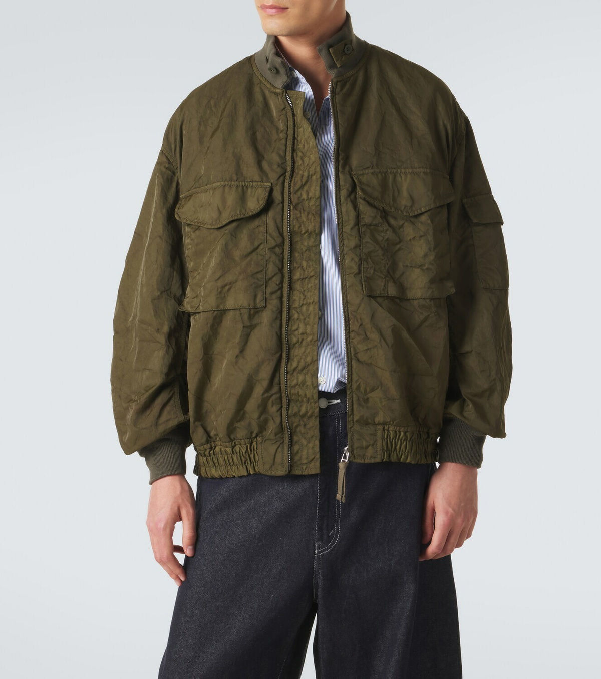 Comme des Garçons Homme Zip-up bomber jacket