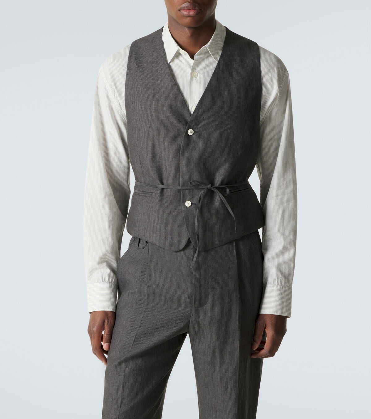Jacquemus Paysan striped linen vest