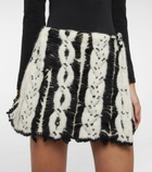 Alanui - Wool-blend knit miniskirt