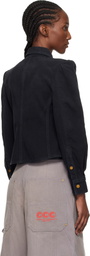 WILLY CHAVARRIA Black Denim Chavela L/S Shirt