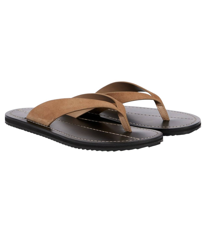 Photo: A.Emery Flora suede thong sandals