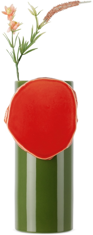 Photo: Vitra Green & Orange 'Découpage' Vase