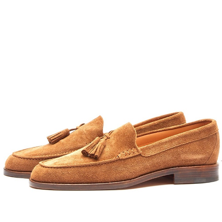 Photo: A Kind of Guise Men's Napoli Loafer in Cognac Suede
