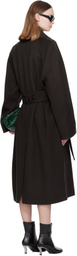 WILLY CHAVARRIA Brown Smoker's Coat