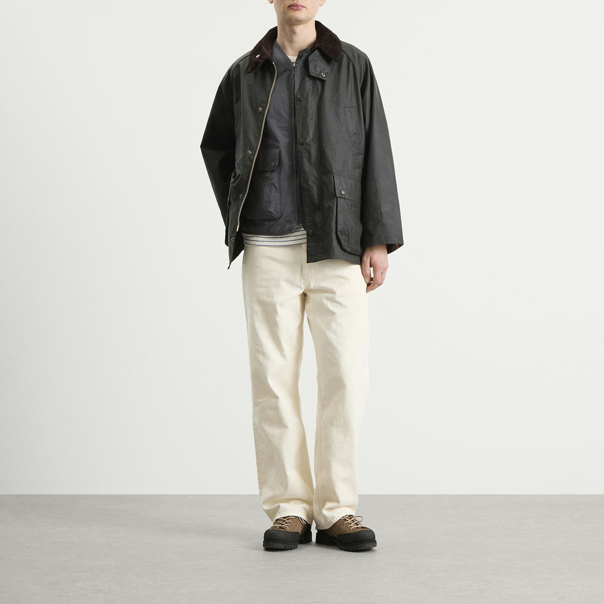 Barbour Men's OS Bedale Wax Jacket in Sage