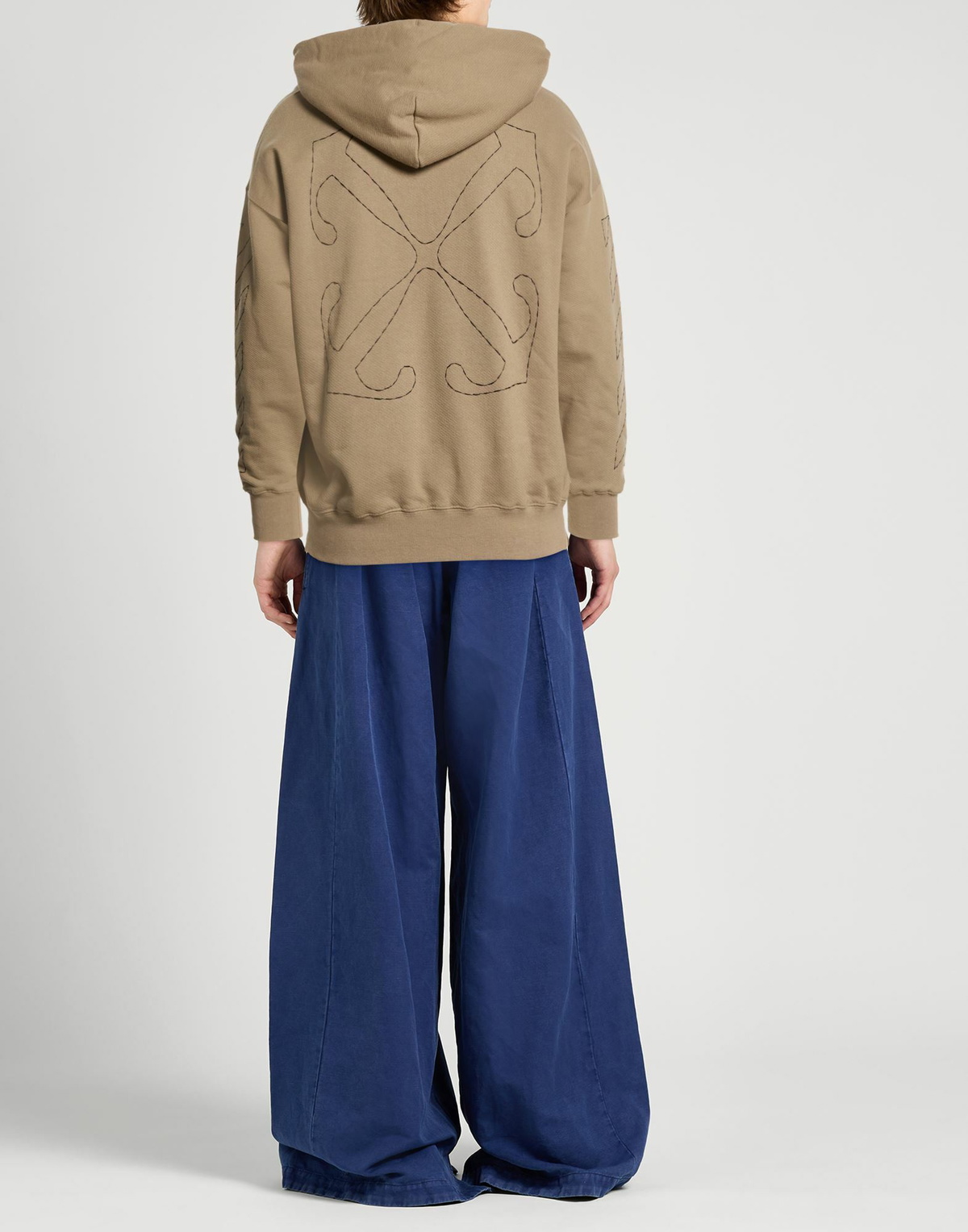 Off-white Mens Sweatshirt Military in Green