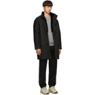 Yves Salomon - Army Black Down Fur-Lined Parka