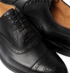 Tricker's - Stockton Leather Brogue Oxford Shoes - Black