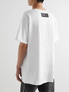 Balmain - Logo-Print Cotton-Jersey T-Shirt - White