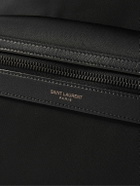 SAINT LAURENT - Leather-Trimmed Shell Backpack