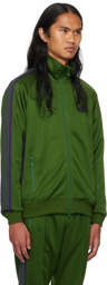 NEEDLES Green Striped Track Jacket