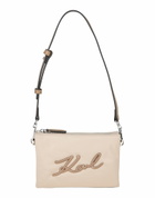 Karl Lagerfeld Womens Shoulder bag in Beige