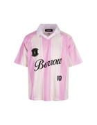 Barrow Pink Striped Triacetate T-shirt