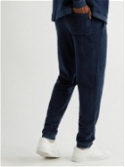 Hamilton And Hare - Tapered Cotton-Terry Sweatpants - Blue