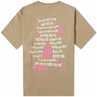 Magic Castles Men's Poem T-Shirt in Pink