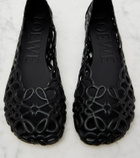 Loewe Petal Anagram leather ballet flats