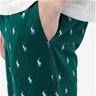 Polo Ralph Lauren Men's All Over Pony Sleepwear Sweat Pant in Hunt Club Green