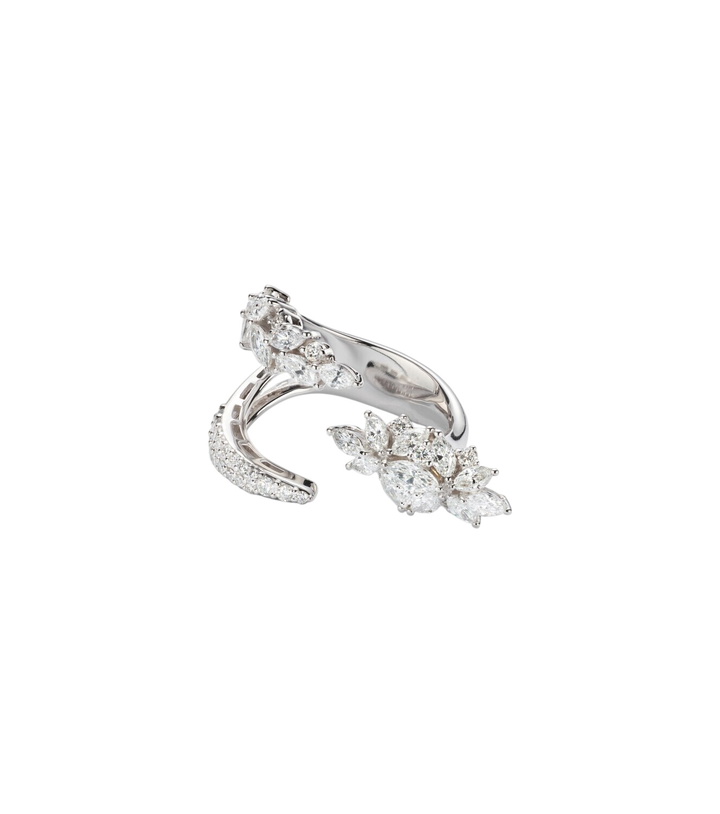 Photo: Yeprem Y-Not 18kt white gold ring with diamonds