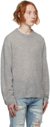 John Elliott Grey Wool Powder Sweater