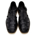 Lemaire Black Fisherman Sandals