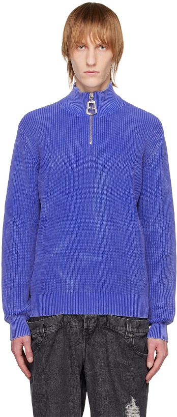 Photo: JW Anderson Blue Can Puller Sweater