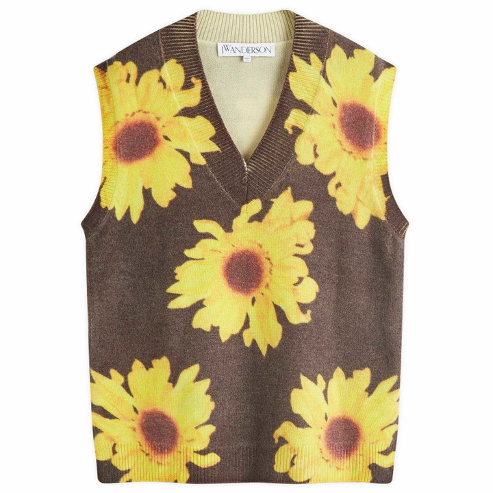 Photo: JW Anderson Women's Printed Vest in Dark Brown
