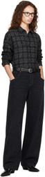 WILLY CHAVARRIA Gray Quilted Overshirt Jacket