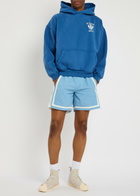 Rhude St. Rhude Seal Hooded Cotton Sweatshirt Blue