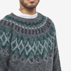 Howlin by Morrison Men's Howlin' Future Fantasy Fair Isle Crew Knit in Oxford