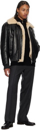 Solid Homme Black Leather Jacket