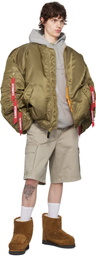 MISBHV Beige Perfect Cargo Shorts