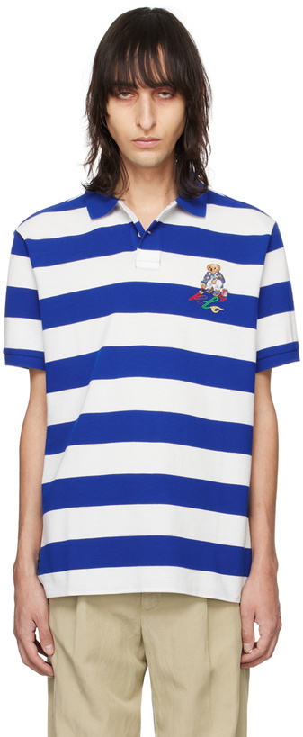 Photo: Polo Ralph Lauren Blue & White Polo Bear Polo