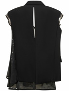 SACAI - Neoprene Vest W/ Sequined Dress